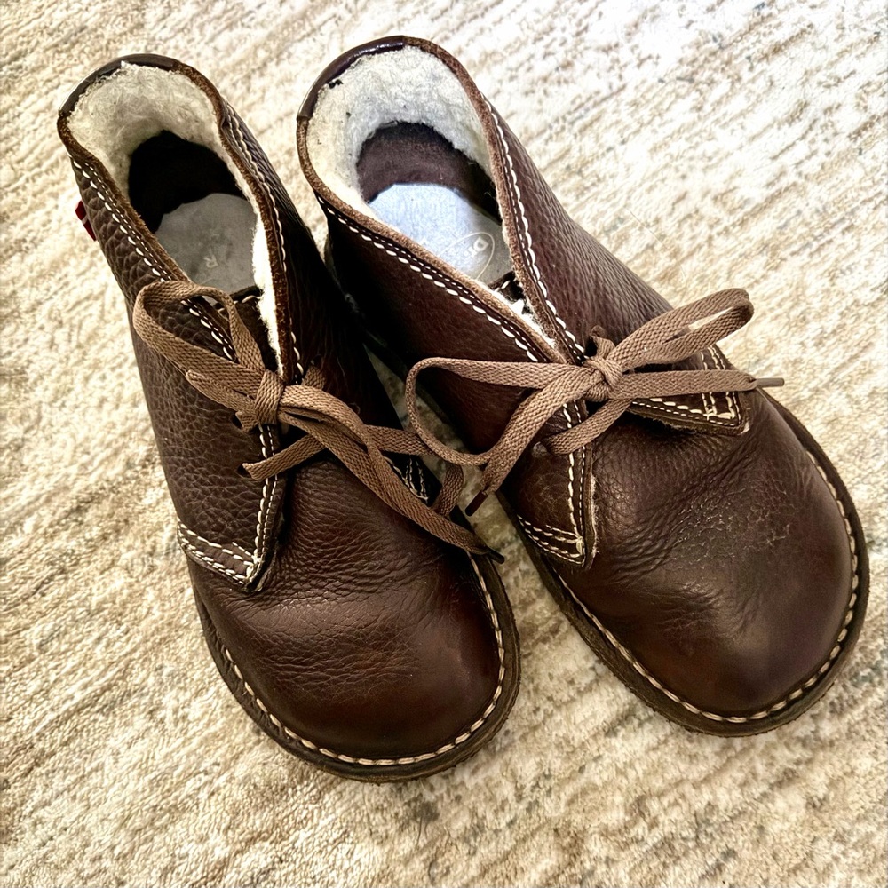 Brown Leather Ankle Boots